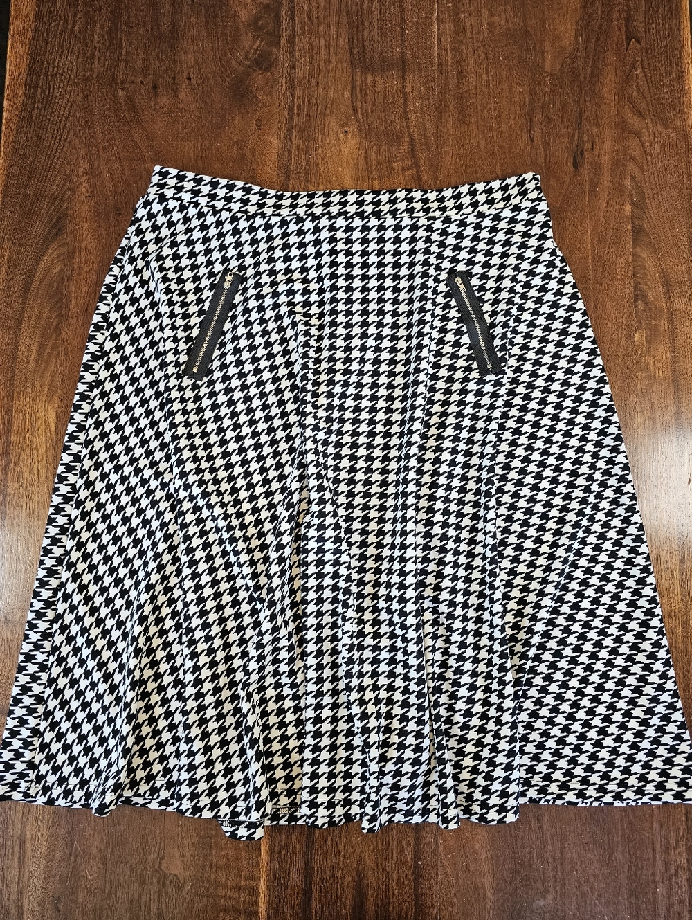 Women's A Line Houndstooth Skirt Plus Size 3XL
